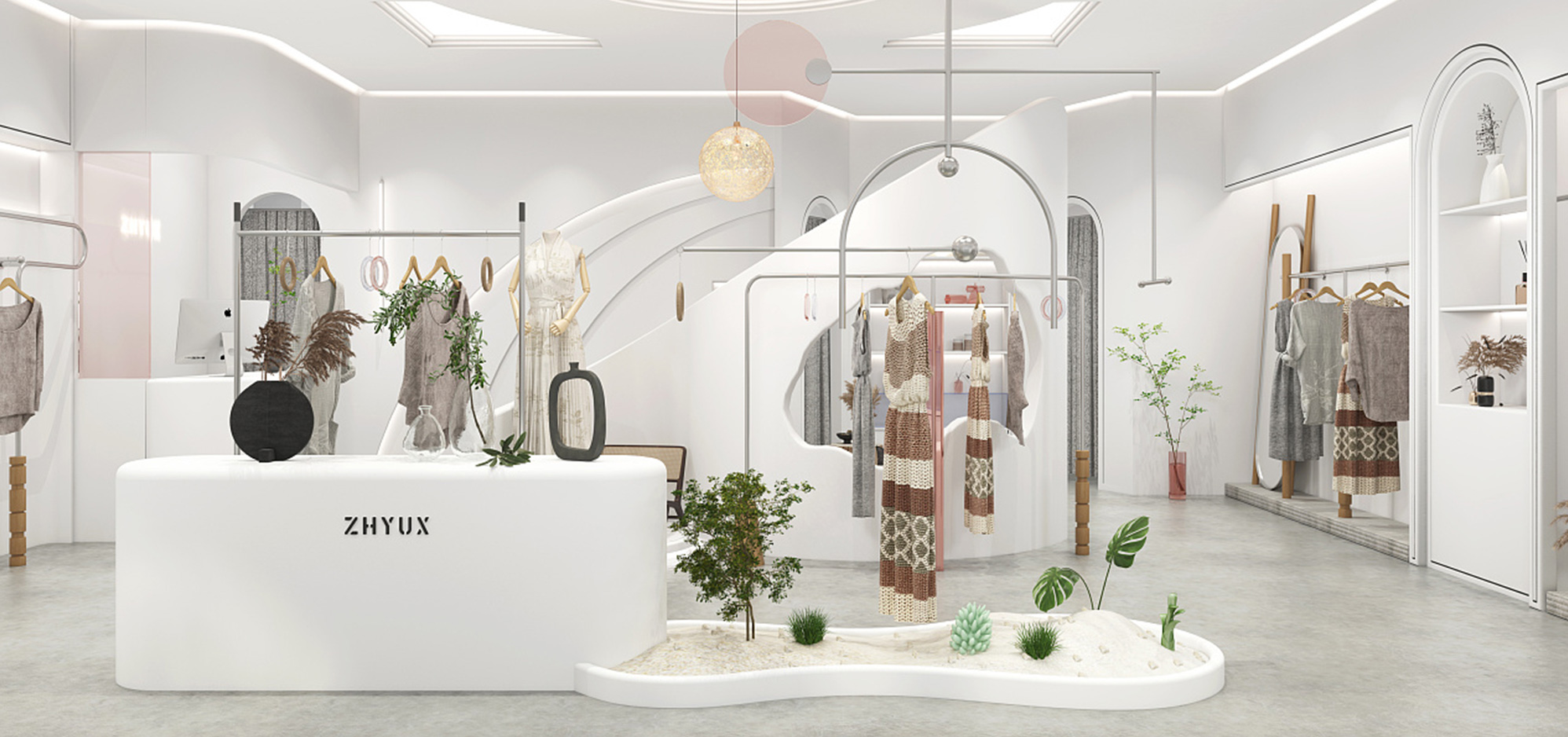 店面設計-女士服裝店怎樣設計才能比較均衡呢？